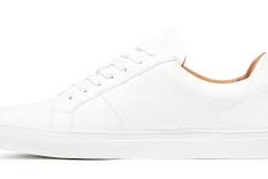 Minimal Leather Sneakers – White Cupsole